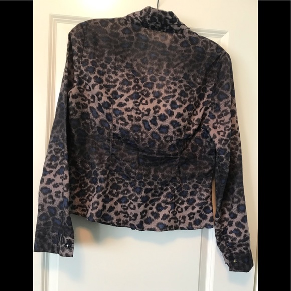 Animal Print Lapis Shirt - Picture 2 of 7